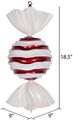 Викерман 18,5 црвено-бел бонбони за бонбони со бонбони