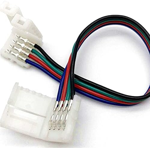 4 жица RGB лента со ленти со светлосни кабли со Snap конектори 4Pin Snap конектор за 50/50 10mm RGB LED ленти