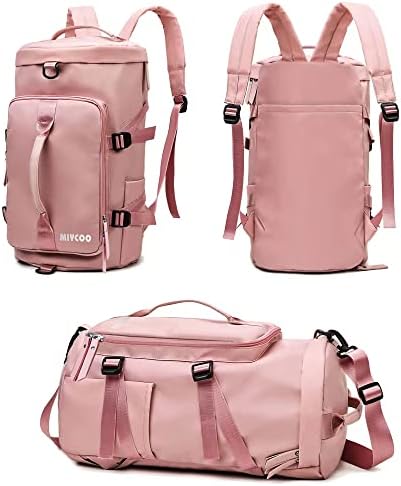 Гимназија торба за жени Спортски торбички торбички за патувања Неделник во текот на ноќта торба со чевли од розов - мијкоо