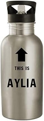 Производи од Моландра Ова е Ајлија - 20oz шише со вода од не'рѓосувачки челик, сребро