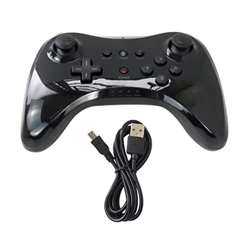 Нов Црн Висококвалитетен U Pro Bluetooth Безжичен Контролер За Nintendo Wii U Компатибилен Со Wii Системот Или Игрите