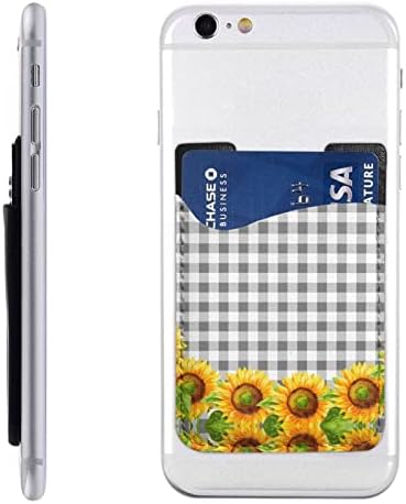 Gagaduck buffalo лепило Телефонски мобилен телефон стап на картички за ракав на ракав, држач за лична карта, компатибилен со повеќето