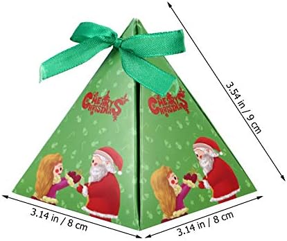 Кабилок 60 парчиња Креативни Кутии За Бонбони Хартиени Кеси За Подароци Божиќни Цртани Кутии За Бонбони