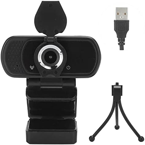 USB-Камера СО висока Дефиниција Со Вграден Микрофон и Статив За Видео Конференции и Пренос Во Живо-Приклучок И Репродукција На Лаптоп Или Десктоп